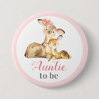 Auntie to be New Aunt Baby Girl Shower Doe Deer