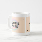Auntie Vibes Mug – Pastel Abstract Aesthetic Kaffeetasse (Vorderseite Links)