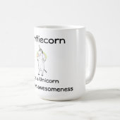 Auntiecorn Unicorn Kaffeetasse (VorderseiteRechts)