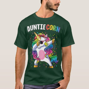 Auntiecorn Women Unicorn Geburtstag Schlucken Einh T-Shirt