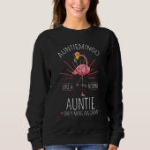 Auntiemingo Auntie Flamingo Tante Tita Tia Faunty  Sweatshirt (Vorderseite)