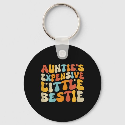 Auntie's Expensive Little Ie, Funny New Aunt Nephe Schlüsselanhänger (Vorderseite)