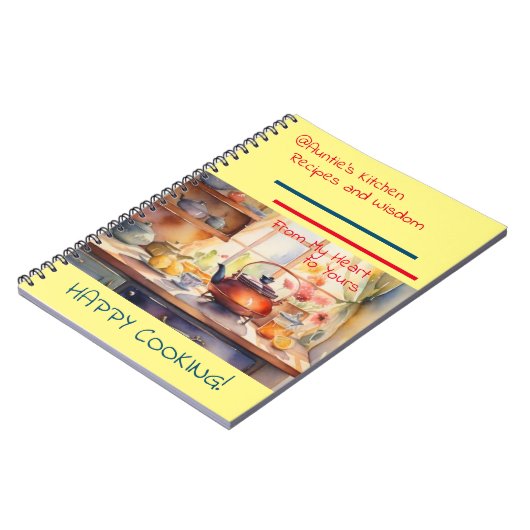 @Auntie's Kitchen Recipes Spiral Notebook Notizblock (Linke Seite)