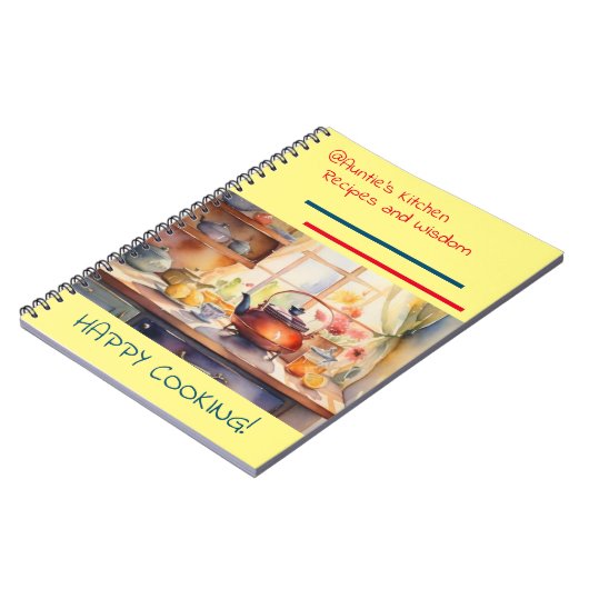 @Auntie's Kitchen Recipes Spiral Notebook Notizblock (Linke Seite)