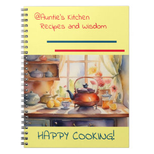 @Auntie's Kitchen Recipes Spiral Notizbuch Notizblock