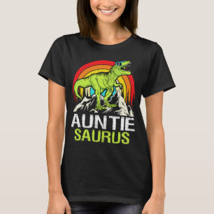 Auntiesaurus Dinosaur T Rex Auntie Saurus Funny Au T-Shirt