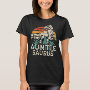 Auntiesaurus Dinosaur T Rex Auntie Saurus Funny T-Shirt