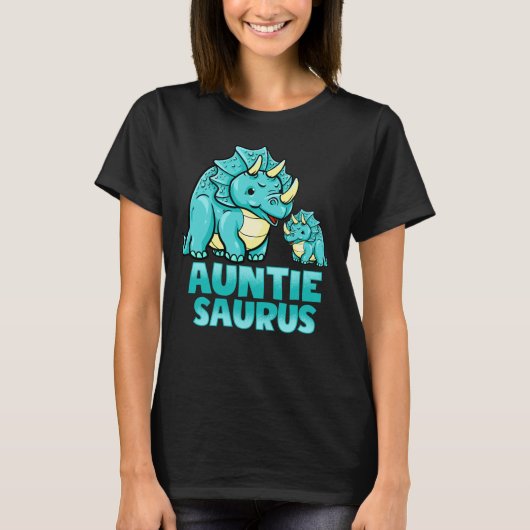 Auntiesaurus Funny Auntie Saurus Dinosaur Graphic T-Shirt (Vorderseite)