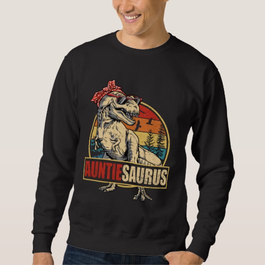 Auntiesaurus Rex Dinosaur Aunt Saurus Family Match Sweatshirt (Vorderseite)