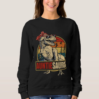 Auntiesaurus Rex Dinosaur Aunt Saurus Family Match Sweatshirt