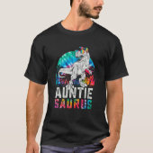 Auntiesaurus Rex Dinosaur Aunt Saurus Family Match T-Shirt (Vorderseite)