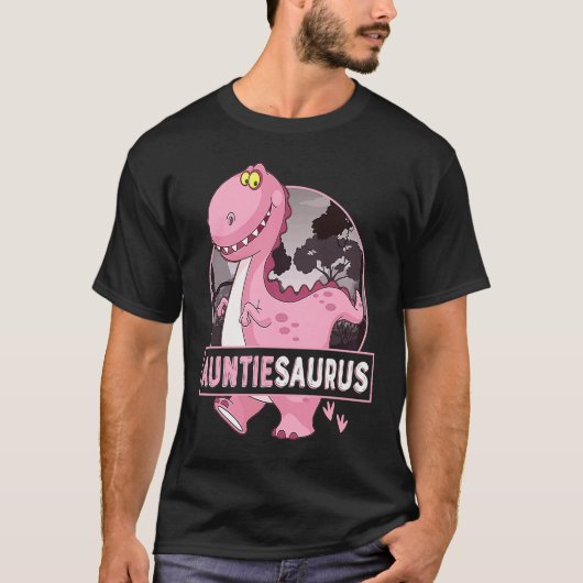 Auntiesaurus Rex Dinosaur Auntie Saurus Family Mat T-Shirt (Vorderseite)