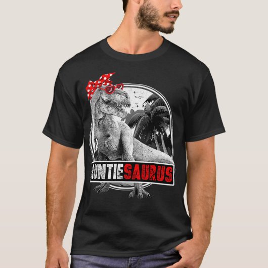 Auntiesaurus Shirt T-Rex Auntie Dinosaur (Vorderseite)