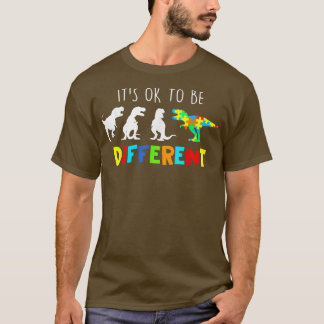 Auntiesaurus T Re Dinosaur It's Ok To Be Differen T-Shirt