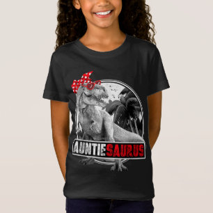 Auntiesaurus T-Rex Auntie Dinosaur T-Shirt