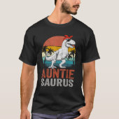 Auntiesaurus T Rex Dinosaur Auntie Saurus Family M T-Shirt (Vorderseite)