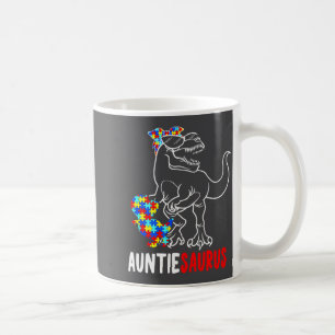 Auntiesaurus T Rex Dinosaur Autismus-Bewusstsein A Kaffeetasse