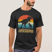 Auntiesaurus T Rex Dinosaurier Auntie Funny Mother T-Shirt (Vorderseite)