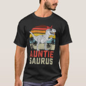 Auntiesaurus T Rex Dinosaurier Auntie Saurus Famil T-Shirt (Vorderseite)