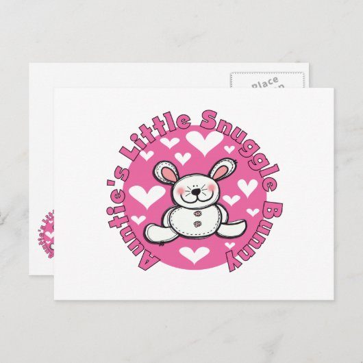 AUNTIESNUGGLEBUNNY.png Postkarte (Vorne/Hinten)