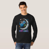 Auntisaurus Astronaut Riding Dinosaur Rex Mutter D T-Shirt (Vorne ganz)