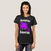 Auntsaurus Aunt Dinosaur Dino T-Shirt (Vorne ganz)