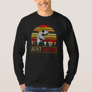 Auntsaurus Rex Dinosaur Tunt Saurus Familienmütter T-Shirt