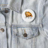 Auntumn Cat It's Fall Y'all Pumpkins Herbsthalbier Button (Beispiel)
