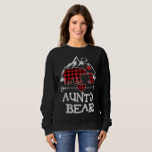 Aunty Bear Christmas Pajama Red Kariert Buffalo Fa Sweatshirt (Vorne ganz)