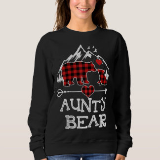 Aunty Bear Christmas Pajama Red Kariert Buffalo Fa Sweatshirt