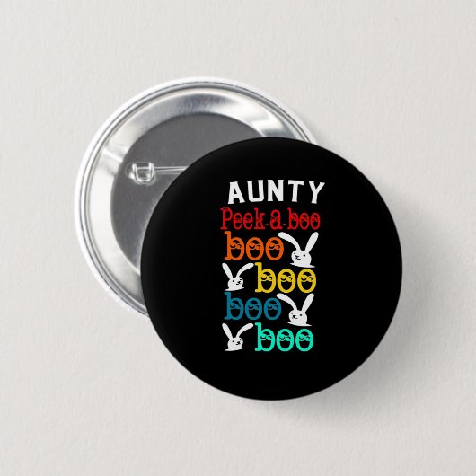 Aunty Bunny Game für Neugierige Kinder Erwachsene Button (Vorne & Hinten)