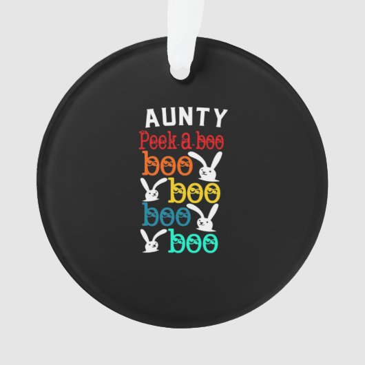 Aunty Bunny Game für Neugierige Kinder Erwachsene Ornament (Vorderseite)