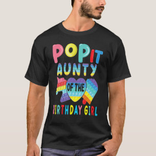 Aunty des Geburtstags Girl Pop Es einhorn Geburtst T-Shirt