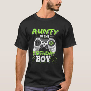 Aunty des Geburtstags Junge Matching Video Game Bi T-Shirt