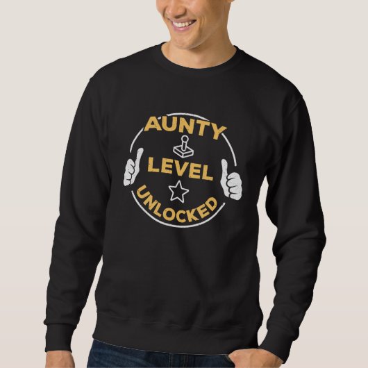 Aunty Level Unlocked Soon To Be Aunty Sweatshirt (Vorderseite)