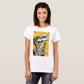 Aunty Skeleton Chat - Klassischer Pop Art T-Shirt (Vorne ganz)