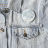 Aunty to be Cloud Nine Baby Showknopf Button (Beispiel)