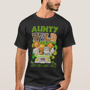 Aunty Wild Zoo Thema Geburtstag Truck Safari Jungl T-Shirt