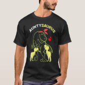 Auntysaurus Aunty 2 Kids Dinosaurier Tante Uncles T-Shirt (Vorderseite)