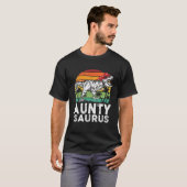 Auntysaurus Funny T Rex Dinosaur Aunty Saurus Fami T-Shirt (Vorne ganz)