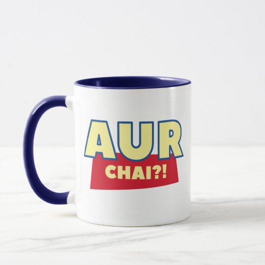 Aur chai? Funny Chai Indian Food Pun Tee Kaffee Tasse (Links)