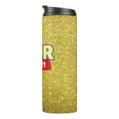 Aur Chai? Funny Desi Indian Cold, Hot Drink Thermosbecher (Nach rechts gedreht)