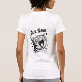 Aur Naur Funny Cat Meme Cute Cat Lover Aesthetic  T-Shirt (Rückseite)