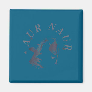 Aur Naur Katze Australischer Akzent Illustration Magnet
