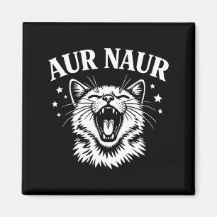 Aur Naur Katzen-Meme Vintage-Illustration Magnet