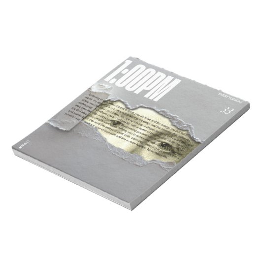 Aura11 glaubt an Ihre vibes notepads Notizblock (Rotiert)