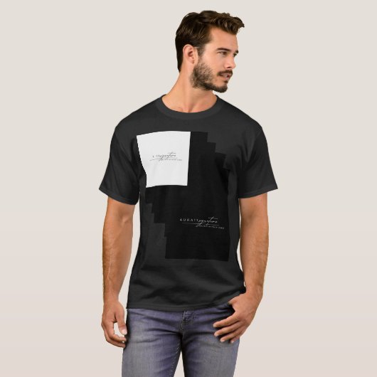 Aura11 Klassisches Signature-Statement-T-Shirt T-Shirt (Vorne ganz)