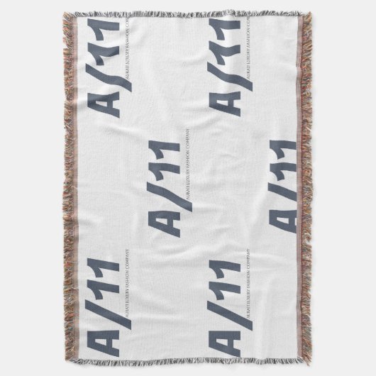 Aura11 Luxus-Logowoven-Decken Decke (Vorderseite Vertikal)