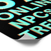 Aura 67 Online NPCs Zittern Glitch Gaming Six Poster (Ecke)