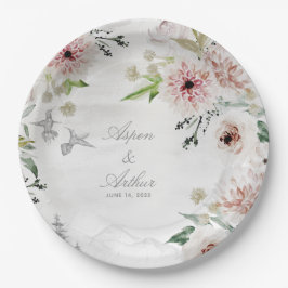 Aura der Natur Hochzeit 9 Zoll Abendessen Plate Pappteller